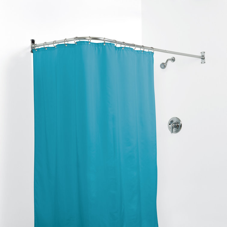 Rebrilliant Kronqui 66" LShaped Fixed Shower Curtain Rod & Reviews